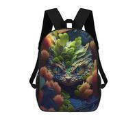 sinyumoney Sac À Dos Enfant Imprimé Fantasy Creature in Coral Reef Sac À Dos De Voyage Pour Garçon Et Fille 17inch