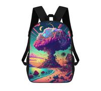 sinyumoney Sac À Dos Enfant Imprimé Fantasy Island with Giant Tree Sac À Dos De Voyage Pour Garçon Et Fille 17inch