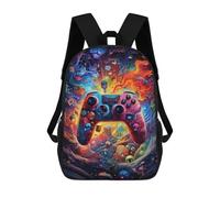 sinyumoney Sac À Dos Enfant Imprimé Gaming Controller Artwork -1 Sac À Dos De Voyage Pour Garçon Et Fille 17inch