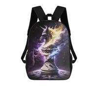 sinyumoney Sac À Dos Enfant Imprimé Magical Chess Piece Unleashed Sac À Dos De Voyage Pour Garçon Et Fille 17inch