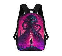 sinyumoney Sac À Dos Enfant Imprimé Monster in The Dark Sac À Dos De Voyage Pour Garçon Et Fille 17inch