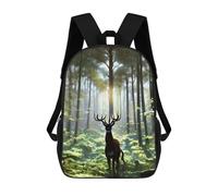 sinyumoney Sac À Dos Enfant Imprimé Mystical Forest Deer Sac À Dos De Voyage Pour Garçon Et Fille 17inch