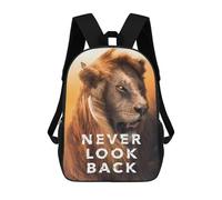 sinyumoney Sac À Dos Enfant Imprimé Never Look Back Motivation Sac À Dos De Voyage Pour Garçon Et Fille 17inch