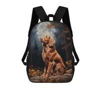 sinyumoney Sac À Dos Enfant Irish Setter Under Moonlight Sac À Dos Scolaire 3D Sac À Dos Scolaire Pour Enfants Sacs D'école Sac À Dos Tendance Avec Poche Sacs À Livres 17inch