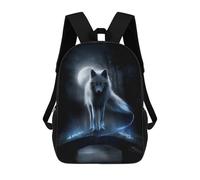 sinyumoney Sac À Dos Enfant Moonveil Fox - Spirit Guide of The Hidden Bridge Sac À Dos Scolaire 3D Sac À Dos Scolaire Pour Enfants Sacs D'école Sac À Dos Tendance Avec Poche Sacs À Livres 17inch