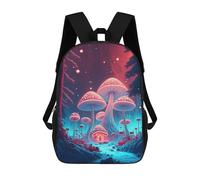 sinyumoney Sac À Dos Enfant Mystical Mushroom Forest-6 Sac À Dos Scolaire 3D Sac À Dos Scolaire Pour Enfants Sacs D'école Sac À Dos Tendance Avec Poche Sacs À Livres 17inch