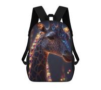 sinyumoney Sac À Dos Enfant Neon Giraffe Sac À Dos Scolaire 3D Sac À Dos Scolaire Pour Enfants Sacs D'école Sac À Dos Tendance Avec Poche Sacs À Livres 17inch