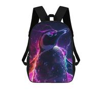 sinyumoney Sac À Dos Enfant Penguin Space Animal Sac À Dos Scolaire 3D Sac À Dos Scolaire Pour Enfants Sacs D'école Sac À Dos Tendance Avec Poche Sacs À Livres 17inch