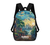 sinyumoney Sac À Dos Enfant, Sac À Dos Scolaire Imprimé En 3D, Sac À Dos Pour Garçons Et Filles, Cartable Ajustable Pour L'école Primaire