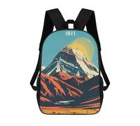 sinyumoney Sac À Dos Enfant Tibet Mountain Landscape Sac À Dos Scolaire 3D Sac À Dos Scolaire Pour Enfants Sacs D'école Sac À Dos Tendance Avec Poche Sacs À Livres 17inch