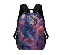 sinyumoney Sac À Dos Enfant Tiger Japanese Fantasy Art Sac À Dos Scolaire 3D Sac À Dos Scolaire Pour Enfants Sacs D'école Sac À Dos Tendance Avec Poche Sacs À Livres 17inch