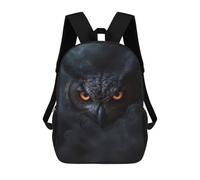 sinyumoney Sac À Dos Enfant Wild Owl Halloween Sac À Dos Scolaire 3D Sac À Dos Scolaire Pour Enfants Sacs D'école Sac À Dos Tendance Avec Poche Sacs À Livres 17inch