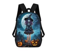 sinyumoney Sac À Dos Enfant Witch Sac À Dos Scolaire 3D Sac À Dos Scolaire Pour Enfants Sacs D'école Sac À Dos Tendance Avec Poche Sacs À Livres 17inch