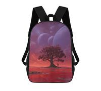 sinyumoney Sac À Dos Imprimé 3D Pour Garçons Et Filles Alien Planet with Giant Trees Sac À Dos Scolaire Pour Enfants, Sac De Voyage Décontracté, Sac Pour Ordinateur Portable 17inch