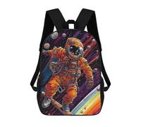 sinyumoney Sac À Dos Imprimé 3D Pour Garçons Et Filles Astronaut Snowboarding in Space Sac À Dos Scolaire Pour Enfants, Sac De Voyage Décontracté, Sac Pour Ordinateur Portable 17inch