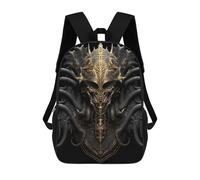 sinyumoney Sac À Dos Imprimé 3D Pour Garçons Et Filles Black Golden Tentacles Sac À Dos Scolaire Pour Enfants, Sac De Voyage Décontracté, Sac Pour Ordinateur Portable 17inch