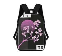 sinyumoney Sac À Dos Imprimé 3D Pour Garçons Et Filles Cherry Blossom Tree Sac À Dos Scolaire Pour Enfants, Sac De Voyage Décontracté, Sac Pour Ordinateur Portable 17inch