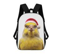 sinyumoney Sac À Dos Imprimé 3D Pour Garçons Et Filles Christmas Canary Portrait Sac À Dos Scolaire Pour Enfants, Sac De Voyage Décontracté, Sac Pour Ordinateur Portable 17inch