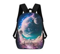 sinyumoney Sac À Dos Imprimé 3D Pour Garçons Et Filles City Under Celestial Dreamscape Sac À Dos Scolaire Pour Enfants, Sac De Voyage Décontracté, Sac Pour Ordinateur Portable 17inch