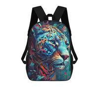 sinyumoney Sac À Dos Imprimé 3D Pour Garçons Et Filles Colorful Leopard Portrait -10 Sac À Dos Scolaire Pour Enfants, Sac De Voyage Décontracté, Sac Pour Ordinateur Portable 17inch