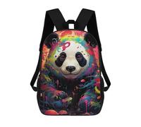 sinyumoney Sac À Dos Imprimé 3D Pour Garçons Et Filles Colorful Panda Artwork-5 Sac À Dos Scolaire Pour Enfants, Sac De Voyage Décontracté, Sac Pour Ordinateur Portable 17inch