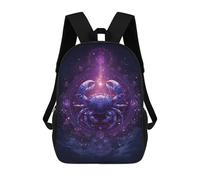 sinyumoney Sac À Dos Imprimé 3D Pour Garçons Et Filles Cosmic Crab Mandala Art Print Sac À Dos Scolaire Pour Enfants, Sac De Voyage Décontracté, Sac Pour Ordinateur Portable 17inch