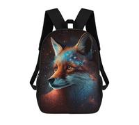 sinyumoney Sac À Dos Imprimé 3D Pour Garçons Et Filles Cosmic Fox Portrait-5 Sac À Dos Scolaire Pour Enfants, Sac De Voyage Décontracté, Sac Pour Ordinateur Portable 17inch