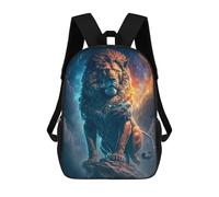 sinyumoney Sac À Dos Imprimé 3D Pour Garçons Et Filles Cosmic Lion Majesty Sac À Dos Scolaire Pour Enfants, Sac De Voyage Décontracté, Sac Pour Ordinateur Portable 17inch