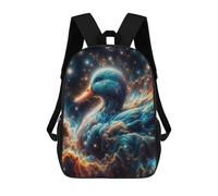 sinyumoney Sac À Dos Imprimé 3D Pour Garçons Et Filles Cosmic Nebula Duck Sac À Dos Scolaire Pour Enfants, Sac De Voyage Décontracté, Sac Pour Ordinateur Portable 17inch