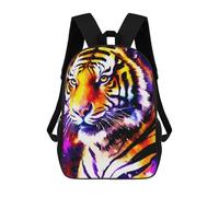 sinyumoney Sac À Dos Imprimé 3D Pour Garçons Et Filles Cosmic Tiger Portrait-4 Sac À Dos Scolaire Pour Enfants, Sac De Voyage Décontracté, Sac Pour Ordinateur Portable 17inch
