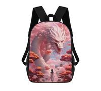 sinyumoney Sac À Dos Imprimé 3D Pour Garçons Et Filles Dragon in Fantasy Land Sac À Dos Scolaire Pour Enfants, Sac De Voyage Décontracté, Sac Pour Ordinateur Portable 17inch