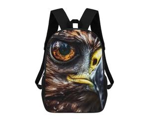 sinyumoney Sac À Dos Imprimé 3D Pour Garçons Et Filles Eagle Eye Close-Up Sac À Dos Scolaire Pour Enfants, Sac De Voyage Décontracté, Sac Pour Ordinateur Portable 17inch