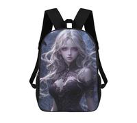 sinyumoney Sac À Dos Imprimé 3D Pour Garçons Et Filles Elegant Woman in Black Lace Sac À Dos Scolaire Pour Enfants, Sac De Voyage Décontracté, Sac Pour Ordinateur Portable 17inch