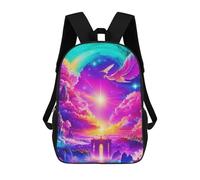 sinyumoney Sac À Dos Imprimé 3D Pour Garçons Et Filles Enchanted Sky Kingdom Sac À Dos Scolaire Pour Enfants, Sac De Voyage Décontracté, Sac Pour Ordinateur Portable 17inch