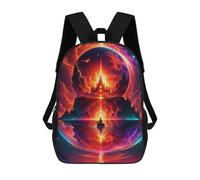 sinyumoney Sac À Dos Imprimé 3D Pour Garçons Et Filles Fantasy Castle in Space -4 Sac À Dos Scolaire Pour Enfants, Sac De Voyage Décontracté, Sac Pour Ordinateur Portable 17inch