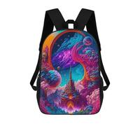 sinyumoney Sac À Dos Imprimé 3D Pour Garçons Et Filles Fantasy Portal to Another World -3 Sac À Dos Scolaire Pour Enfants, Sac De Voyage Décontracté, Sac Pour Ordinateur Portable 17inch