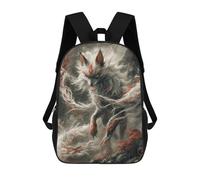 sinyumoney Sac À Dos Imprimé 3D Pour Garçons Et Filles Fox Spirit Mystical Artwork Sac À Dos Scolaire Pour Enfants, Sac De Voyage Décontracté, Sac Pour Ordinateur Portable 17inch