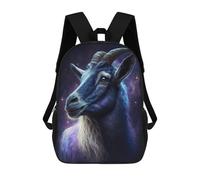 sinyumoney Sac À Dos Imprimé 3D Pour Garçons Et Filles Galactic Goat Majesty -1 Sac À Dos Scolaire Pour Enfants, Sac De Voyage Décontracté, Sac Pour Ordinateur Portable 17inch