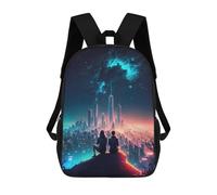 sinyumoney Sac À Dos Imprimé 3D Pour Garçons Et Filles Galaxy Astral Lovers Sac À Dos Scolaire Pour Enfants, Sac De Voyage Décontracté, Sac Pour Ordinateur Portable 17inch