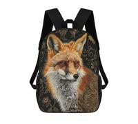 sinyumoney Sac À Dos Imprimé 3D Pour Garçons Et Filles Gilded Fox Art Print Sac À Dos Scolaire Pour Enfants, Sac De Voyage Décontracté, Sac Pour Ordinateur Portable 17inch