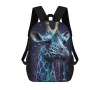 sinyumoney Sac À Dos Imprimé 3D Pour Garçons Et Filles Giraffe with Abstract Colors Sac À Dos Scolaire Pour Enfants, Sac De Voyage Décontracté, Sac Pour Ordinateur Portable 17inch