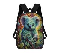 sinyumoney Sac À Dos Imprimé 3D Pour Garçons Et Filles Koala in Lush Forest Sac À Dos Scolaire Pour Enfants, Sac De Voyage Décontracté, Sac Pour Ordinateur Portable 17inch