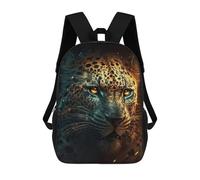 sinyumoney Sac À Dos Imprimé 3D Pour Garçons Et Filles Leopard's Glowing Majesty Sac À Dos Scolaire Pour Enfants, Sac De Voyage Décontracté, Sac Pour Ordinateur Portable 17inch