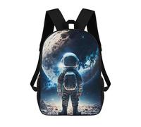 sinyumoney Sac À Dos Imprimé 3D Pour Garçons Et Filles Little Boy with Astronaut Sac À Dos Scolaire Pour Enfants, Sac De Voyage Décontracté, Sac Pour Ordinateur Portable 17inch