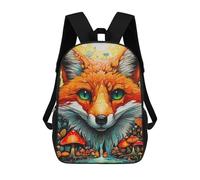 sinyumoney Sac À Dos Imprimé 3D Pour Garçons Et Filles Magical Fox Forest Sac À Dos Scolaire Pour Enfants, Sac De Voyage Décontracté, Sac Pour Ordinateur Portable 17inch