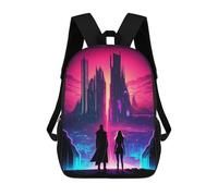 sinyumoney Sac À Dos Imprimé 3D Pour Garçons Et Filles Rule The Future Together Sac À Dos Scolaire Pour Enfants, Sac De Voyage Décontracté, Sac Pour Ordinateur Portable 17inch
