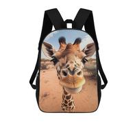sinyumoney Sac À Dos Imprimé 3D Pour Garçons Et Filles Selfie of A Young Giraffe Sac À Dos Scolaire Pour Enfants, Sac De Voyage Décontracté, Sac Pour Ordinateur Portable 17inch