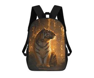 sinyumoney Sac À Dos Imprimé 3D Pour Garçons Et Filles Tiger in Amazon Rainforest Sac À Dos Scolaire Pour Enfants, Sac De Voyage Décontracté, Sac Pour Ordinateur Portable 17inch