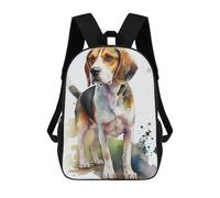 sinyumoney Sac À Dos Imprimé 3D Pour Garçons Et Filles Watercolor Beagle Portrait Sac À Dos Scolaire Pour Enfants, Sac De Voyage Décontracté, Sac Pour Ordinateur Portable 17inch