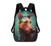 sinyumoney Sac À Dos Imprimé 3D Pour Garçons Et Filles Whimsical Canine Portrait Sac À Dos Scolaire Pour Enfants, Sac De Voyage Décontracté, Sac Pour Ordinateur Portable 17inch